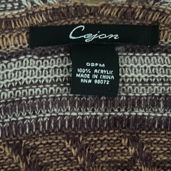 Cejon Knit Poncho One Size Fits Most - Picture 5 of 7